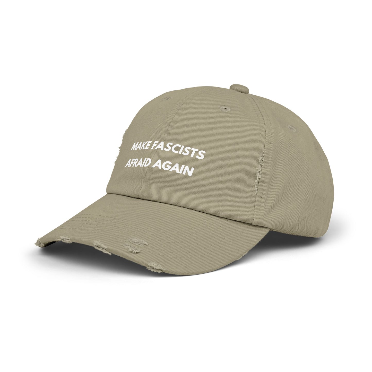 'Make Fascists Afraid Again' Distressed Hat