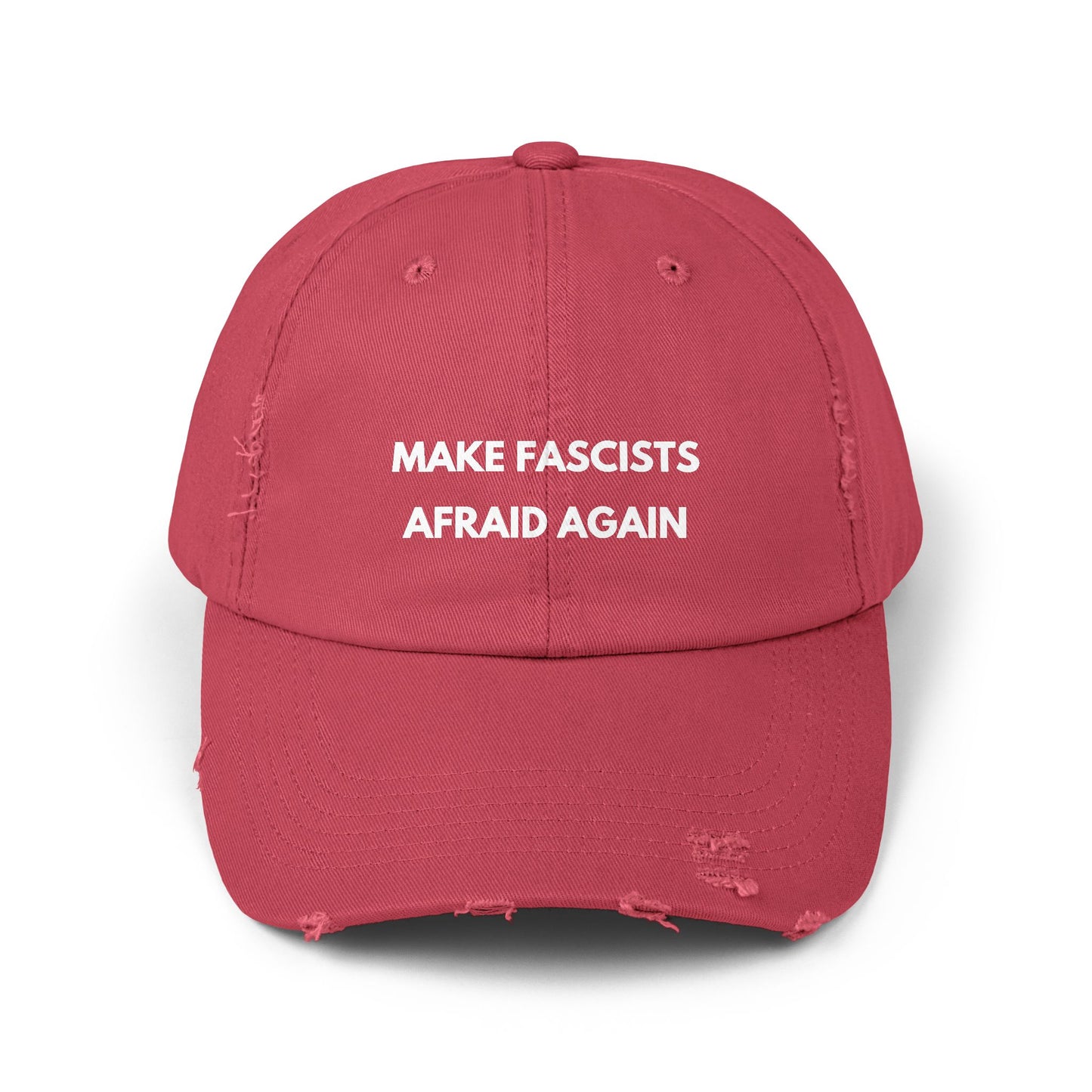 'Make Fascists Afraid Again' Distressed Hat