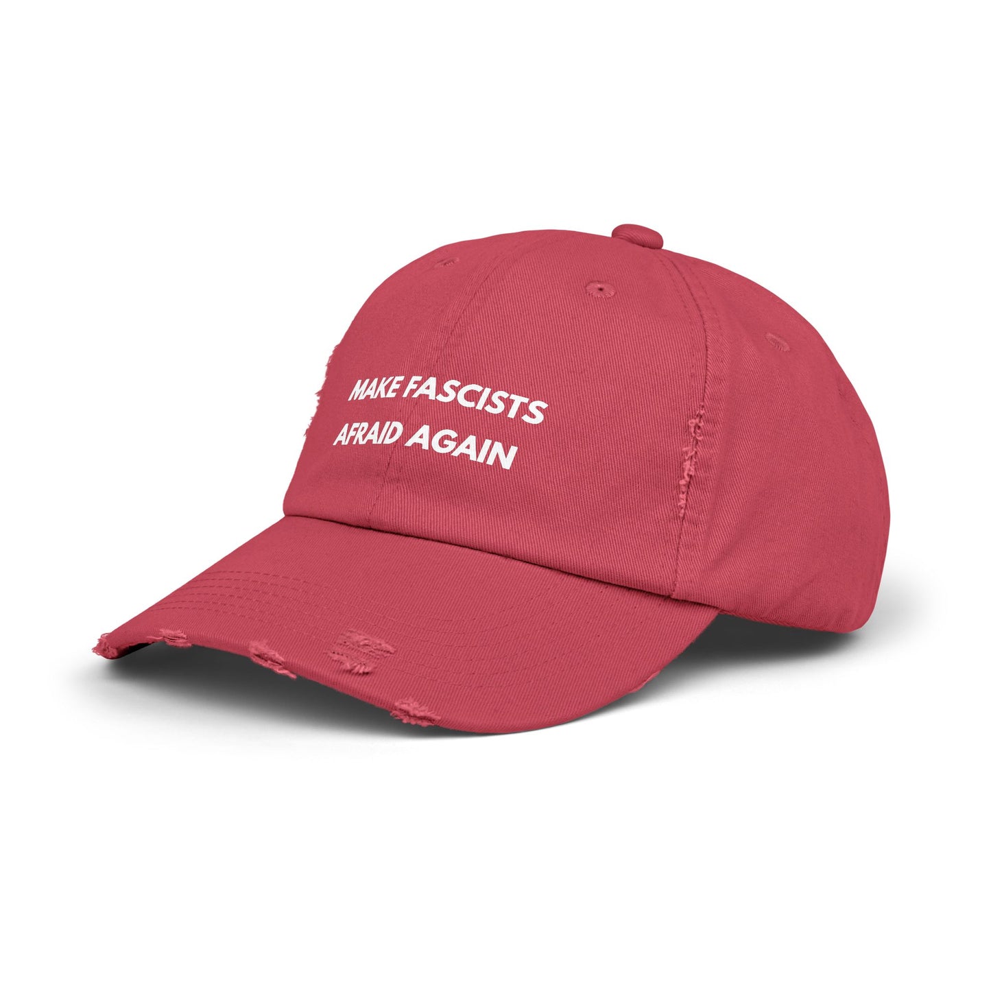 'Make Fascists Afraid Again' Distressed Hat