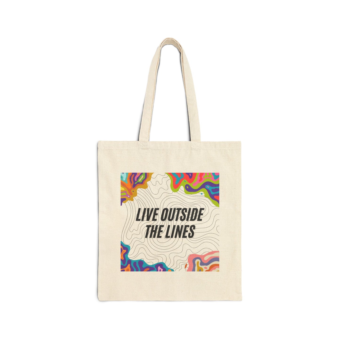 'Live outside the lines' Tote Bag